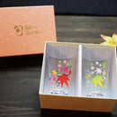 AUTUMN LEAVES MAGIC (2 PIECES), Glass, Mino Ware