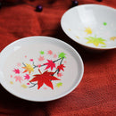 FOUR SEASONS MAGIC COLOR CHANGING HIRASAKAZUKI (4 PIECES), Sake Cup, Mino Ware
