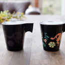 BOTANICAL (BLACK) CUP & SAUCER, Mug, Mino Ware