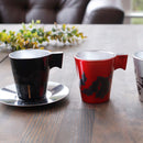 BOTANICAL (RED) CUP & SAUCER, Mug, Mino Ware