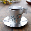BOTANICAL (SILVER) CUP & SAUCER, Mug, Mino Ware