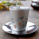 BOTANICAL (SILVER) CUP & SAUCER, Mug, Mino Ware