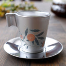 BOTANICAL (SILVER) CUP & SAUCER, Mug, Mino Ware