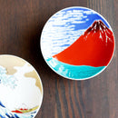 AKAFUJI, Small Dish, Plate/Mamezara (Bean Plate), Small Plate, Kutani Ware