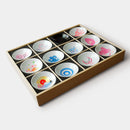 12 PIECES SET SHUN JAPAN JAPANESE TRADITION MAGIC, Sake Cup, Mino Ware