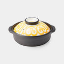 7.08-Inch-wide HOT POT with ORANGE-YELLOW LID |  Color & Design Change| MINO WARES | Marumo Takagi