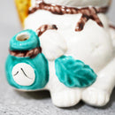 RACCOON FIGURINE TANUTANU LIKE KOKUTANI (YELLOW) FEMALE, Shigaraki Ware