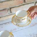大倉陶園  「うまくゆく 回転木馬」コーヒーカップ&ソーサーペアセット【磁器】