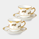大倉陶園  「うまくゆく 回転木馬」コーヒーカップ&ソーサーペアセット【磁器】
