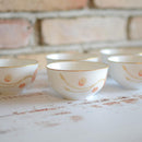 FLOWER BALL JAPANESE TEA CUP (5 PIECE SET), Porcelain