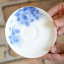BLUE ROSE COFFEE CUP & SAUCER, Coffee Cup, Tea Cup, Porcelain