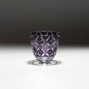 GUINOMI KIKU SHIPPO (PURPLE), Sake Glass, rinzen Kiriko