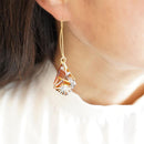 AMERICAN PIERCED EARRINGS -seika- (AMBER) 2 PIECES, rinzen Kiriko