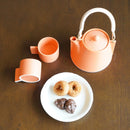 VOYAGE ORENGE ROUSSI TEA POT & TEACUPS 3-PIECE SET, Japanese Tea Set, Mino Ware