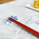 橋本幸作漆器店 手描き蒔絵箸 金梨地 富士桜 朱 (1膳, 名入れ可)【輪島うるし箸 】