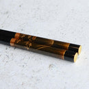 橋本幸作漆器店 手描き蒔絵箸 金梨地 富士松原 黒 (1膳, 名入れ可)【輪島うるし箸 】