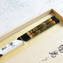 橋本幸作漆器店 手描き蒔絵箸 金梨地 富士松原 黒 (1膳, 名入れ可)【輪島うるし箸 】