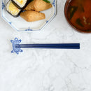橋本幸作漆器店 干支 こども箸 へび 藍 (1膳, 名入れ可)【輪島うるし箸 】