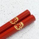 JAPANESE ZODIAC MONKEY RED FOR CHILDREN (1 SET), Chopsticks, Wajima Lacquerware