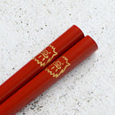 JAPANESE ZODIAC WILD BOAR RED FOR CHILDREN (1 SET), Chopsticks, Wajima Lacquerware