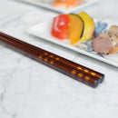 十八膳 箸 だん 六段金 (1膳)【漆 溜塗】