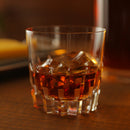 WHISKEY GLASS ANCIENT PARALLEL-CROSS, Rocks Glass, Kagami Crystal