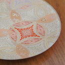 PLATE (HANA CLOISONNE) BEIGE & BLACK 2 PIECE SET, Large Plate, Platter, Nishijin Textile