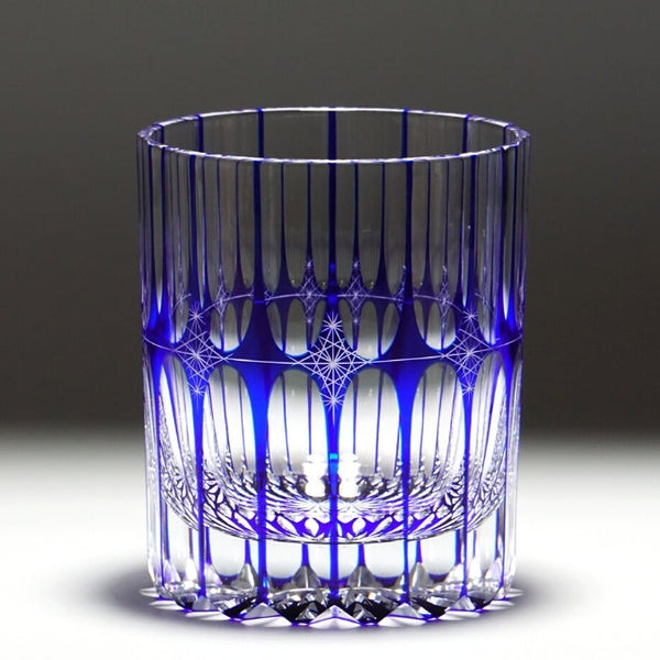 Etched Crystal Whiskey Glasses, English, Late Victorian