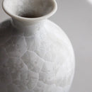 FLOWER CRYSTAL (WHITE & RED) SAKE SET (3 PIECE SET), Sake Bottle Set, Kyoto Ware, Kiyomizu Ware