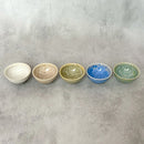 陶葊 花結晶 ぐい呑 (5点セット)【京焼-清水焼】