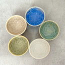 陶葊 花結晶 ぐい呑 (5点セット)【京焼-清水焼】