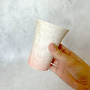 陶葊 花結晶 (白地青赤) フリーカップ (2点セット)【京焼-清水焼】