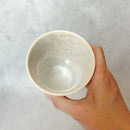 陶葊 花結晶 (白地青赤) フリーカップ (2点セット)【京焼-清水焼】