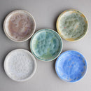 陶葊 花結晶 銘々皿 (5点セット)【京焼-清水焼】