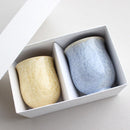 陶葊 花結晶 (銀花 金花) 湯呑み (2点セット)【京焼-清水焼】