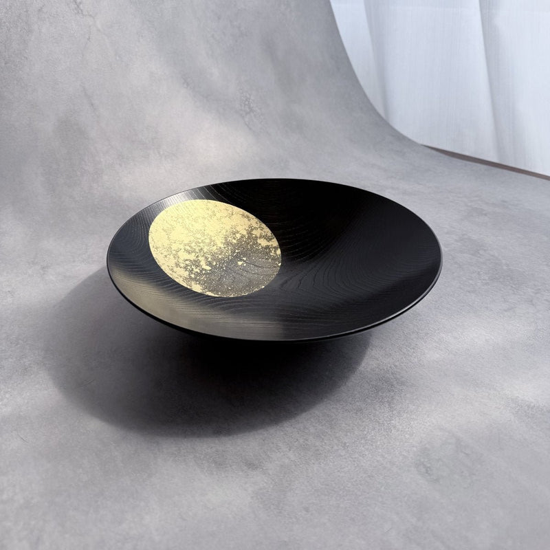 おぼろ月ボウル（漆器　箔一）8寸 箔一 おぼろ月 ボウル8寸 (漆)【金沢箔】 ｜ARTISAN