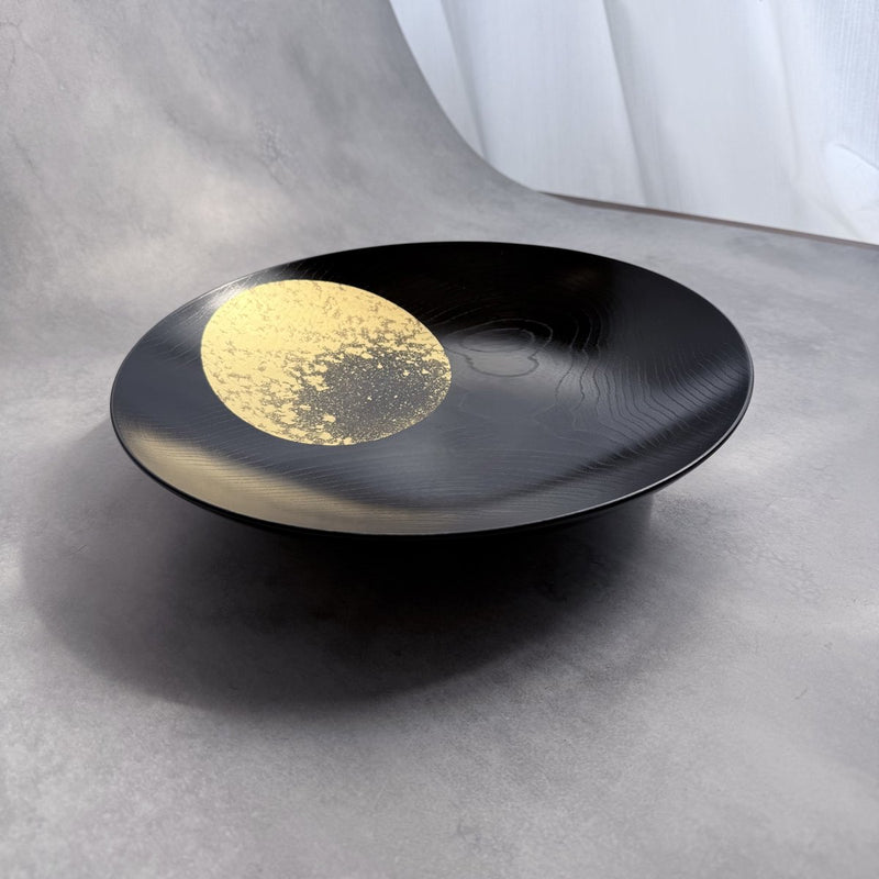 箔一 おぼろ月 ボウル10寸 (漆)【金沢箔】 ｜ARTISAN