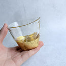 PENETRATION COLD TEA GLASS & COASTER (2 PIECES), Kanazawa Gold Leaf
