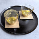 PENETRATION COLD TEA GLASS & COASTER (2 PIECES), Kanazawa Gold Leaf