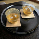 PENETRATION COLD TEA GLASS & COASTER (2 PIECES), Kanazawa Gold Leaf
