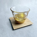 PENETRATION COLD TEA GLASS & COASTER (2 PIECES), Kanazawa Gold Leaf