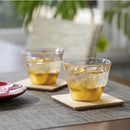 PENETRATION COLD TEA GLASS & COASTER (2 PIECES), Kanazawa Gold Leaf