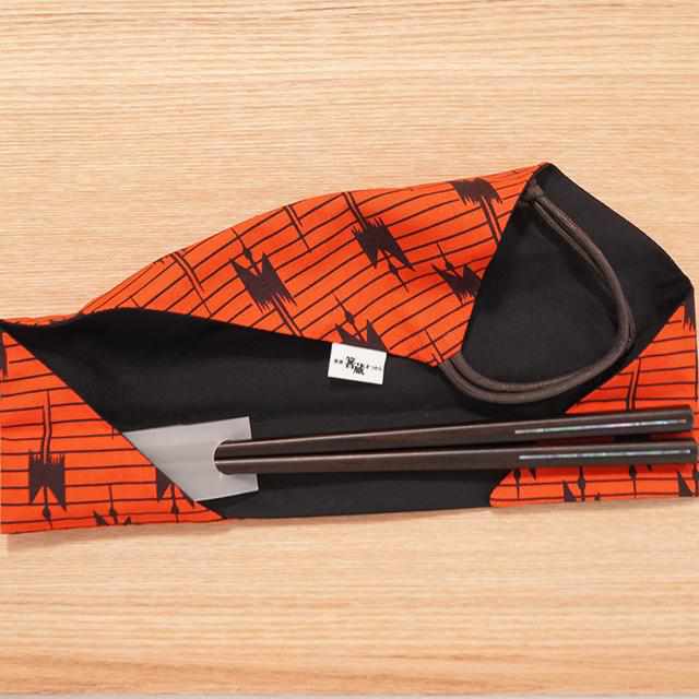 Modern Chopsticks Wrapping Cloth ORANGE | Wakasa Lacquerware