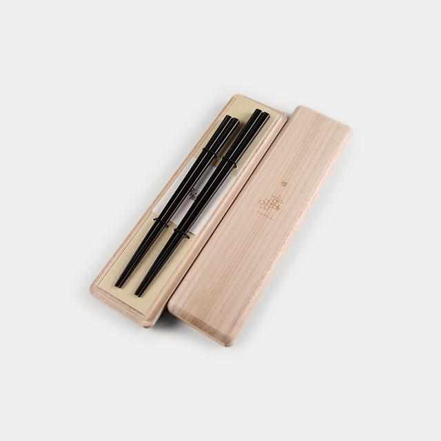 [Chopsticks]  Pair OCTAGONAL Chopsticks SAKURA Set of two | Wakasa Lacquerware