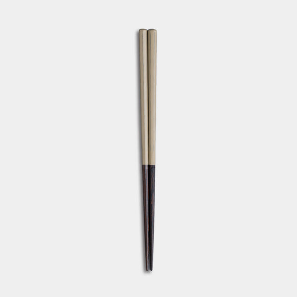 [Chopsticks] HASHIKURA SEASON01 Octagonal Wenge Beige (8.85inch) | MATSUKAN | Wakasa Lacquerware