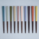 [Chopsticks] HASHIKURA SEASON01 Octagonal Wenge Light Blue (8.85inch) | MATSUKAN | Wakasa Lacquered Chopsticks