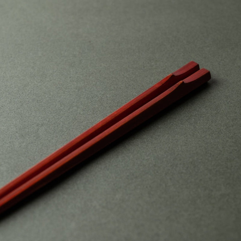 [Chopsticks] Hexagonal Bamboo Chopsticks (Red)  | Wakasa Lacquerware