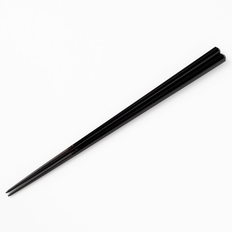 [Chopsticks and Chopstick Rest]  a Pair of Enboy Pentagon with Chopstick rest (8.46inch & 9inch) | Wakasa Lacquerware