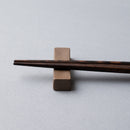 [Chopsticks and Chopstick Rest]  HASHIKURA SEASON01 Octagonal Wenge Pale Pink (8.85inch) with Ceramic chopstick rest | MATSUKAN | Wakasa Lacquered Chopsticks