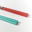 [Chopsticks and Chopstick Rest] SPARKLING WAVE a  Pair of Chopsticks with light blue shell shaped Chopstick rests | Wakasa Lacquered Chopsticks | MATSUKAN